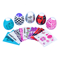 Étiquettes thermorétractables imprimées sur mesure pour l'emballage des jouets Surprise Egg, film rétractable PVC PET couleur pleine pour les capsules d'œufs