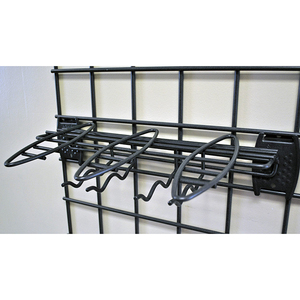 متجر ملابس JH-Mech أبيض 6 كرات مربعة إطار أنابيب قائمة بذاتها متعددة يعرض الملابس Slatwall ملحقات المرآب - Product Image 3