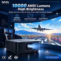 Projecteur laser 10 000 lumens pour simulateur de vol, système de projection immersive, solution de simulation pour grandes surfaces