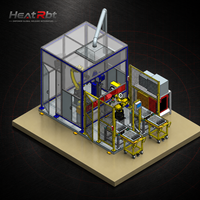 Station de soudage robotisée pour revêtement en cuivre avec Fronius CMT, robot de manutention et double positionneur pour noyaux de électrovannes