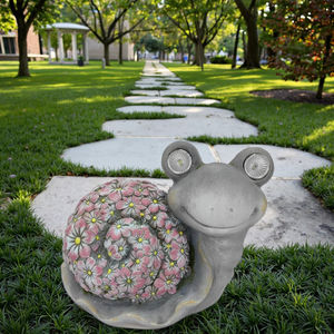 Decorazione cortile esterno fantasia oggetti in resina protezione ambientale solare LED statua animale scultura all'aperto in resina - Product Image 2