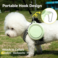 Bol pliable pour chien en TPE portable pour les voyages, l'alimentation en plein air, l'eau potable et la nourriture pour chats et chiens, utilisation quotidienne