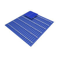 Desain baru aluminium Panel surya rel sistem pemasangan rak surya rel braket untuk atap Panel surya solusi pemasangan