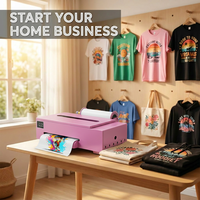 Imprimante DTF A3 USA Small Business Choice avec tête d'impression XP600 et système de nettoyage automatique pour l'impression sur t-shirts