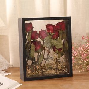 Cadre <span class=keywords><strong>photo</strong></span> double en verre, support de présentation en bois pour fleurs séchées, cadre <span class=keywords><strong>photo</strong></span> flottant décoratif - Product Image 6