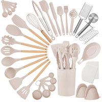 Outils de cuisine de luxe Gadgets Accessoires Ustensiles de cuisine en silicone Ustensiles de cuisine en silicone Ensemble d'ustensiles de cuisine