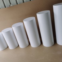 Lot de 5 socles cylindriques ronds en métal argenté et doré pour table de desserts et gâteaux, idéal pour décorations de mariage, fêtes et baby showers