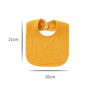 Yumuşak ve Emici 4 Katmanlı Pamuklu Bebek Bandana Önlükleri, Yenidoğanlar İçin Ayarlanabilir Çıtçıtlı, Beslenme, Diş Çıkarma, Salya Alma İçin - Product Image 6