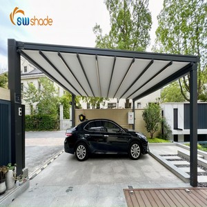 Systèmes <span class=keywords><strong>de</strong></span> <span class=keywords><strong>toit</strong></span> rétractable en PVC imperméable construits personnalisés <span class=keywords><strong>Pergola</strong></span> en métal <span class=keywords><strong>pour</strong></span> l'extérieur avec une haute qualité - Product Image 2