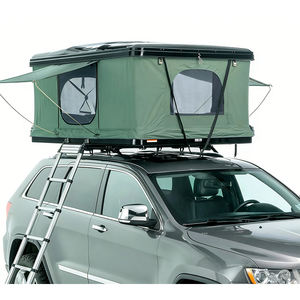 Tente de toit 4 saisons pliable de luxe en polycoton avec sac à chaussures et échelle - Product Image 1