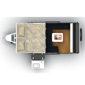 Suspensión independiente pesados camino campista remolque corea del Camping viaje grande casa caravana Mini-Camper-remolques - Product Image 5