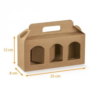 Bao Bì Tùy Chỉnh 3 Chai Mật Ong 500 Gram Hộp Giấy Gợn Sóng Có Tay Cầm - Product Image 6