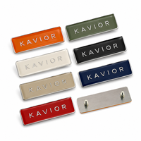 Plaque métallique en émail dur avec logo, étiquette de marque en époxy pour vêtements, chaussures, sacs à main, parfums, étiquette métallique, échantillon rapide, fourniture d'usine premium