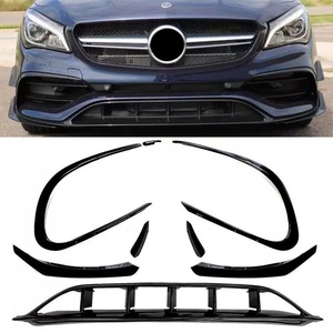 Kit de canards de pare-chocs avant Mercedes-Benz CLA-Class ABS 8 pièces W117 2016-2019 - Product Image 1