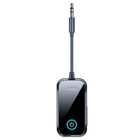 Récepteur-émetteur audio stéréo HiFi 2-en-1 sans fil AUX pour micro 5.4 3.5MM, voiture, avion, TV, PC, en plastique