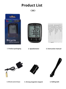 Compteur de vitesse filaire étanche pour vélo avec écran LCD et rétroéclairage Ordinateur de vélo Capteur Compteur de vitesse Chronomètre - Product Image 5
