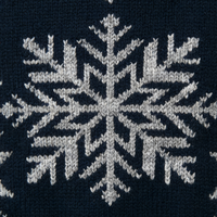 Pull d'hiver bleu marine pour femme, motif flocon de neige jacquard, tricoté, vente en gros, fabrication OEM, pull personnalisé