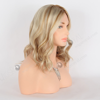 Petite casquette la plus réaliste de 21 perruques de luxe Remy Virgin Hair Black Brown Blonde Highlights Ombre Balayage Cher Double Drawn Wigs