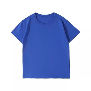 T-shirt à manches courtes et col rond en coton pour enfants, uniforme scolaire de 210g pour les élèves du primaire et du secondaire - Product Image 3