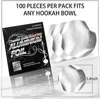 Couvercles de chicha imprimés pré-perforés en feuille d'aluminium de qualité alimentaire, en alliage 8011 à tempérament doux, 5,5 pouces, 0,03 mm, à ouverture facile, 100 pièces