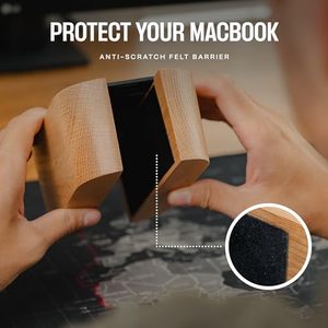 Soporte Vertical Ajustable, Plegable y Extensible para Laptop, Base de Madera para Laptop, Compatible con MacBook Pro y <span class=keywords><strong>Mac</strong></span> Air - Product Image 4