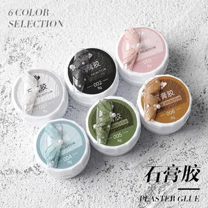 Nuovo popolare 6 colori gesso Gel colla per gesso per unghie 3D Soak Off Nail Art Polish Nails Supplies Salon Art