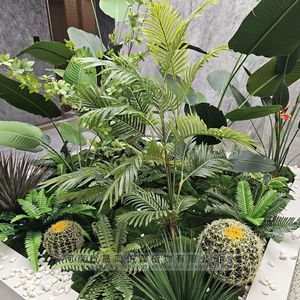 Plante artificielle vertes paysagères Shenghong, en pot sur pied, décoration intérieure personnalisable, matériau TPE - Product Image 5