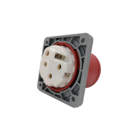 ZNPON FP34441 CEE PLUG 16/32AMP 380V Prise de remplacement à montage encastré rouge