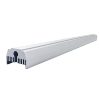 Profil de dissipateur thermique en aluminium extrudé sur mesure 6063 T5, type à ailettes, profil en aluminium pour radiateur, usinage CNC, perçage, découpe