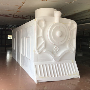 Custom Glass Fiber Retro <b>Train</b> Kiosk For Mall <b>Outdoor</b> Indoor Use Durable Plastic Material - Product Image 2