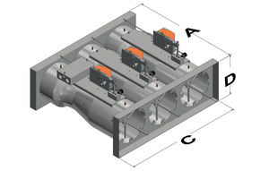 Válvula de aire Venturi de volumen de aire variable de control de flujo de aire de ahorro de costos para campana de seguridad de laboratorio Válvula de volumen de aire constante - Product Image 6