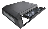 Couverture de benne pliante en acier de 5,5 pieds pour Ford F-150, compatible avec les pick-up, les cabines et les hardtops