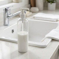 Bouteille pompe personnalisée de qualité alimentaire, sûre, multi-tailles, pour désinfectant pour les mains liquide