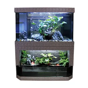 WOLIZE Koi Goldfish Arhat Ornamental Fish Tank Acuarios y accesorios Ultra Clear Glass Aquarium Fish Tank 500L