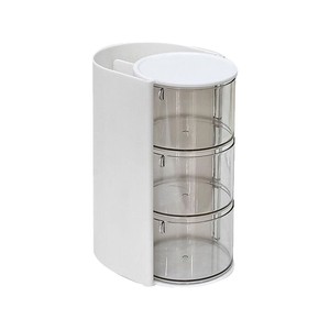 Powder Puff <b>Storage</b> Box With Rotating Lid Dustproof Makeup Brush Holder Beauty Sponge <b>Cushion</b> Compact Lipstick Organizer - Product Image 5
