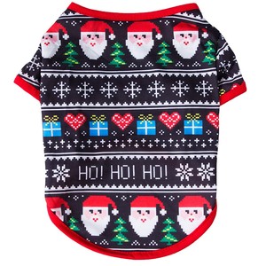 Robes de Noël pour chiens en polyester imprimé, confortables et adorables, collection 2026, vêtements de fête pour animaux de compagnie pour la saison hivernale - Product Image 2