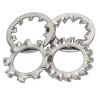 Étoile de blocage dentée interne et externe en acier inoxydable SS304 SS316, aluminium, laiton, bronze, DIN6797 DIN6798, anti-vibration