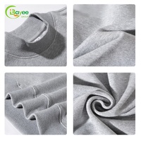 Sweat-shirt unisexe en coton épais 400 GSM à col montant, coupe oversize avec épaules tombantes en molleton bouclette pour homme