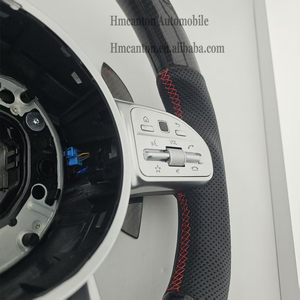 Volant de direction en cuir perforé en fibre de carbone de qualité supérieure pour Mercedes Benz W203 W204 W205, vente chaude - Product Image 3