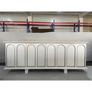 ตู้ไซด์บอร์ดทันสมัย 2010 x 455 x 760 มม. สีขาว ไม้ เฟอร์นิเจอร์บ้าน - Product Image 1