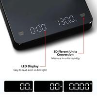 0.1g High Precision Electronic Scale 0~3KG Weighing Measuring Tools Kitchen Scale With Timer Ounce/ml/gram Measuring Tool