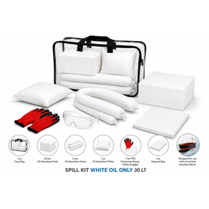 Kit anti-déversement d'huile Absorbant Lite Blanc 30 Litres - Product Image 1