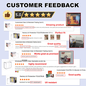 工場直送 クリア 5+8mm アクリル製 マグネット式 エリートトレーナーボックス ETB ディスプレイケース ポケモンブースター 保護用 ディスプレイケース - Product Image 6