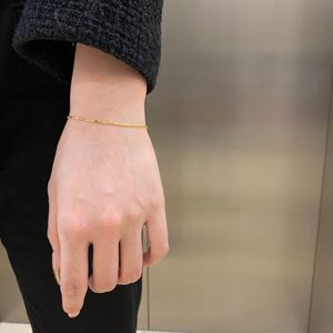 Dylam Simplicity Design 925 Sterling Silver Rhodium 18K Gold Plated Simple <b>Bracelet</b> for Women Daily Wear Dress up Accessories - Product Image 4