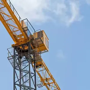 China 6ton 65m Construction Machine Flat Top Tower Crane Prices Of Tower Cranes