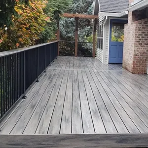 FOJU high-end garden hollow decking outdoor paving WPC anti-slip surface multiple colors available