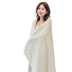 Candy Stripe Bath <b>Towel</b> Set Extra <b>Large</b> Thick Soft Fluffy Full Body Wrap For Women And Men Home Use - Product Image 1