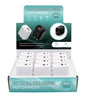 Pengisi daya Cepat USB-C 20W dua Port PD Power 3.0, pengisi daya dinding adaptor ponsel untuk ponsel keluaran 5V/3A