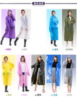 Imperméable Léger en EVA Noir pour Adultes avec Boutons et Logo Personnalisé – Poncho de Pluie Moto Étanche – Meilleure Vente