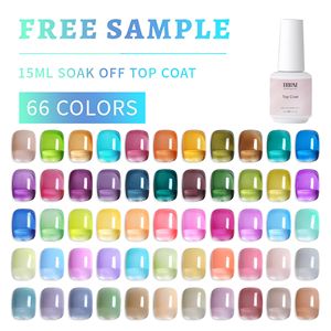 Vernis Gel UV Effet Verre Séchage Rapide pour Ongles, Marque Privée, 66 Couleurs, Longue Durée, Non Toxique, 15ml, Gel de Finition Transparent, Vente en Gros OEM - Product Image 3